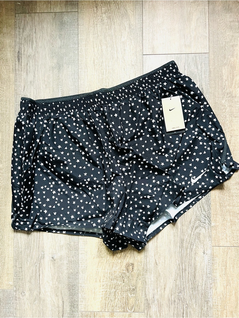 Nike Black Star-Print Athletic Shorts